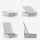 Espejo LED Plegable con Organizador de Maquillaje 3 en 1