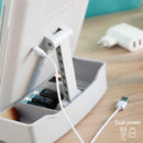 Espejo LED Plegable con Organizador de Maquillaje 3 en 1