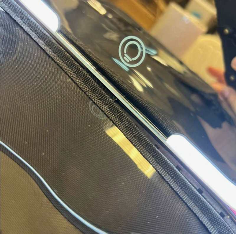 Bolsa de Maquillaje Portátil con Espejo y Luz LED