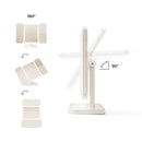 Espejo de Maquillaje Tríptico Recargable con Aumento y Luz LED